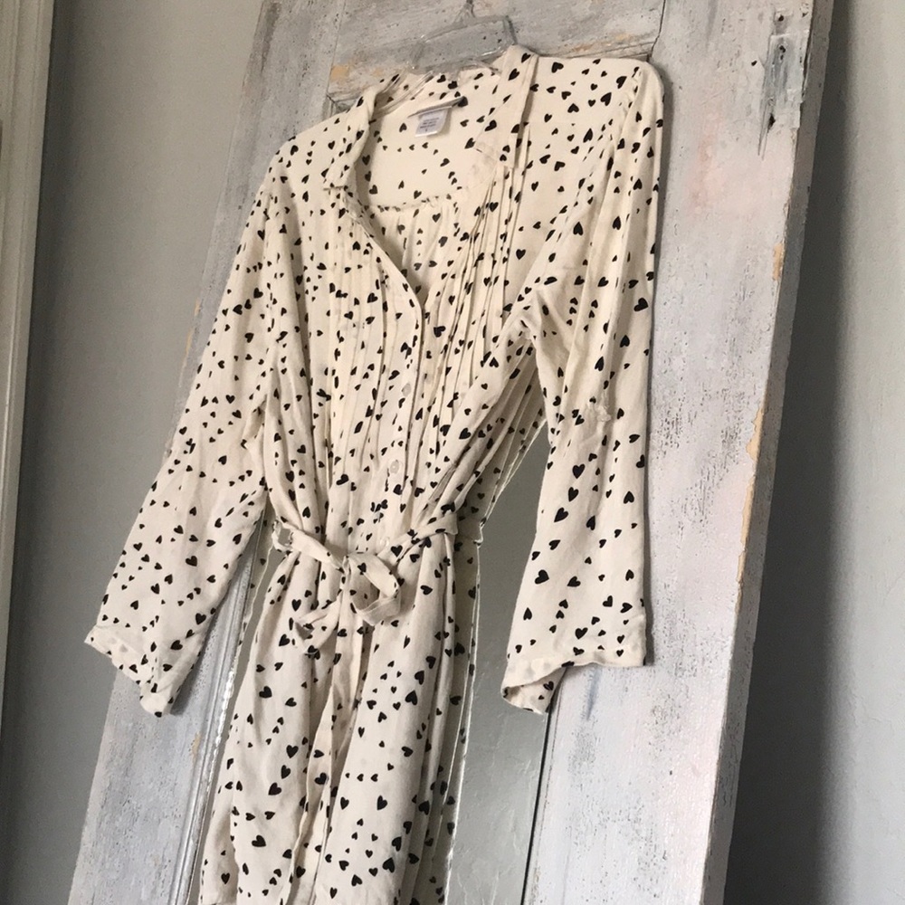 Oh!mamma heart print maternity blouse